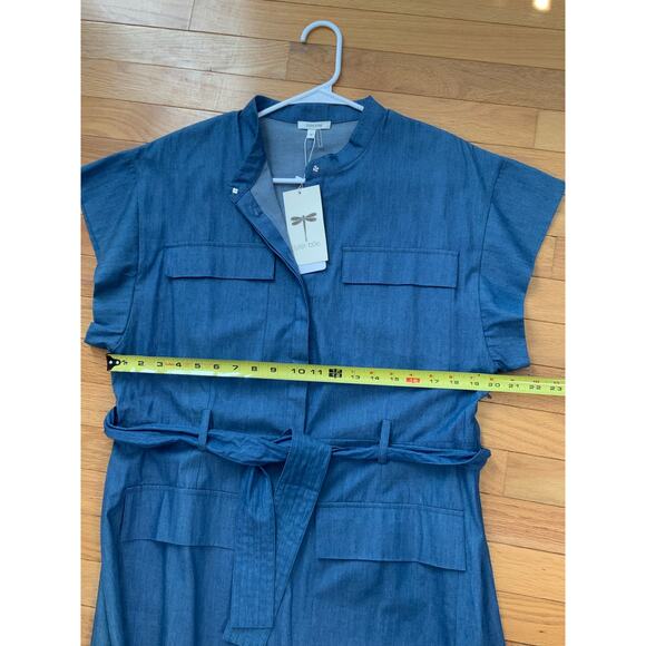 TYLER BOE WENDY SHIRT DRESS DARK DENIM NWT SIZE 12 - Picture 6 of 6